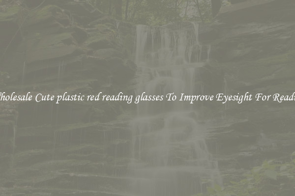 Wholesale Cute plastic red reading glasses To Improve Eyesight For Reading