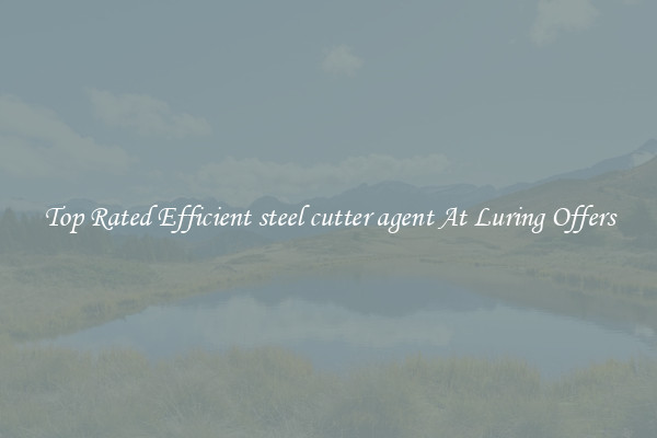 Top Rated Efficient steel cutter agent At Luring Offers