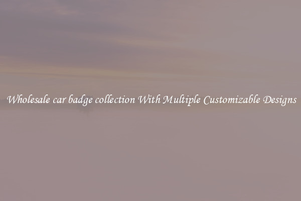 Wholesale car badge collection With Multiple Customizable Designs