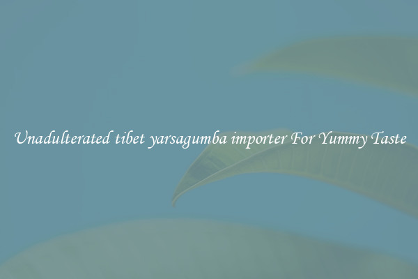 Unadulterated tibet yarsagumba importer For Yummy Taste