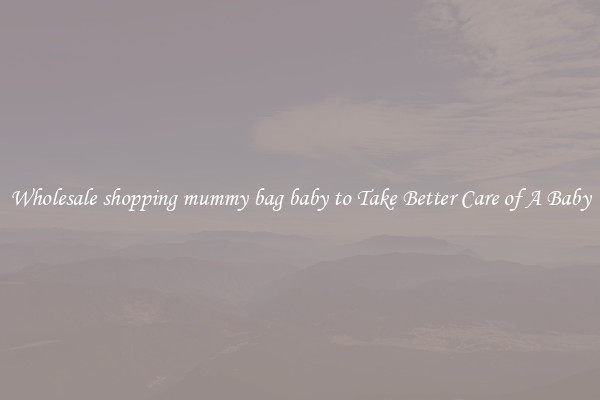 Wholesale shopping mummy bag baby to Take Better Care of A Baby