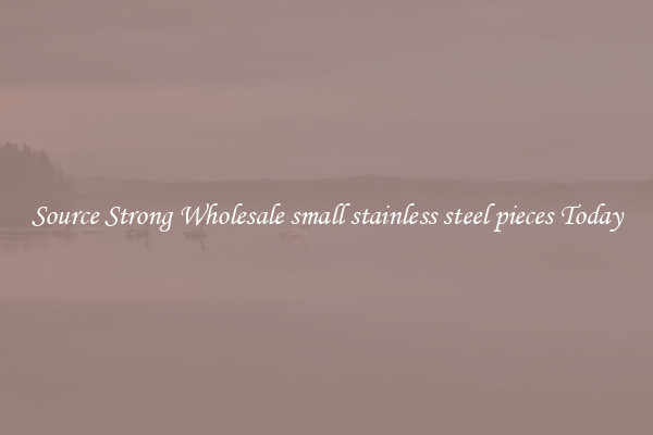 Source Strong Wholesale small stainless steel pieces Today